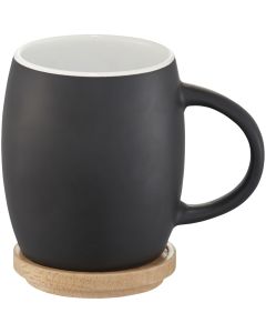 Hearth 400 ml mok met houten onderzetter