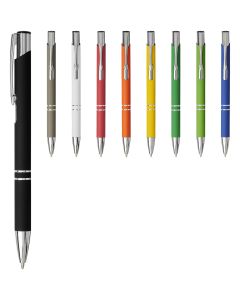 Moneta soft touch balpen met klikmechanisme