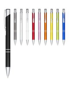 Moneta geanodiseerde aluminium balpen met klikmechanisme