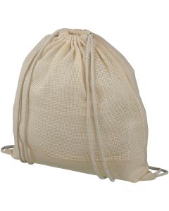 Maine rugzak met trekkoordsluiting van katoenen mesh 5L