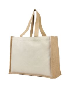 Varai 320 g/m² canvas en jute boodschappentas 23L