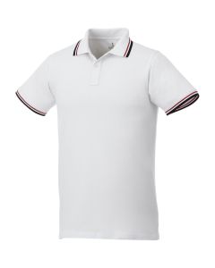 Fairfield heren polo met tipping en korte mouwen