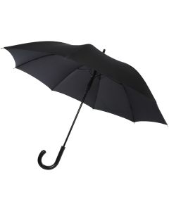 Fontana 23" automatische paraplu met carbon look en gebogen handvat