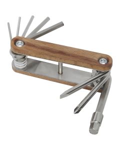 Fixie houten multitool voor fietsen met 8 functies