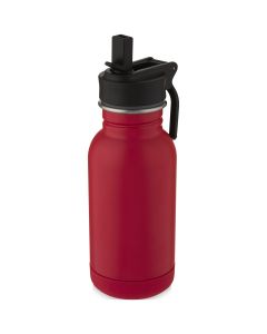 Lina 400 ml roestvrijstalen drinkfles met rietje en lus