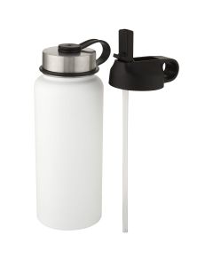 Supra 1 liter koper vacuüm geïsoleerde drinkfles met 2 deksels