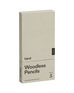 Karst® verpakking met 5 houtloze grafietpotloden 2B