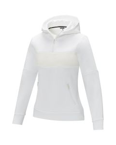 Sayan anorak dames sweater met halve rits en capuchon