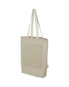 Pheebs draagtas 9 l met voorvak van 150 g/m² gerecycled katoen
