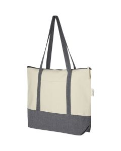 Repose draagtas met rits van 320 g/m² gerecycled katoen 10L