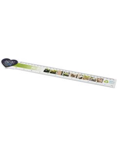 Tait hartvormige liniaal van 30 cm van gerecycled plastic