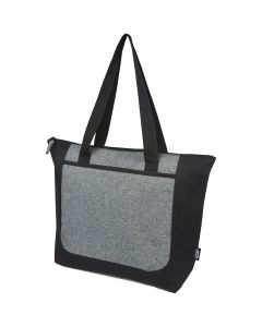 Reclaim GRS gerecyclede tweekleurige draagtas met rits 15 L
