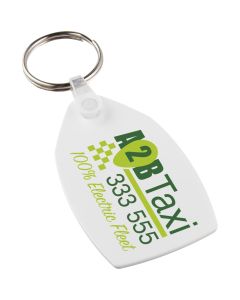 Tait rechthoekige gerecyclede sleutelhanger