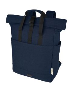 Joey 15 inch GRS gerecyclede canvas rolltop laptoprugzak 15 l