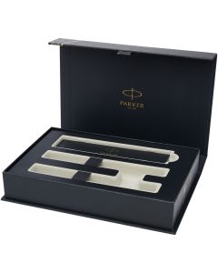 Parker IM set van achromatische balpen en rollerbalpen met geschenkverpakking