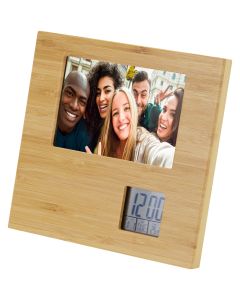 Sasa bamboe fotolijst met thermometer