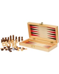 Mugo 3-in-1 houten spellenset